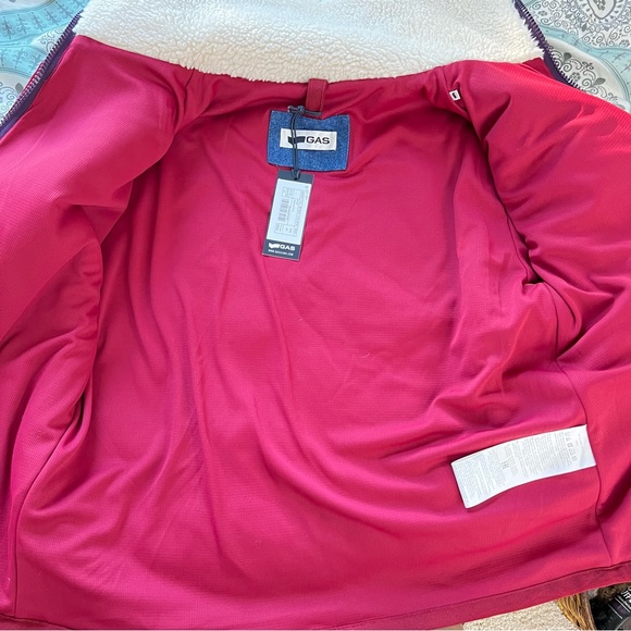 NWT GAS Eppie Teddy Ecofur Full Zip High Neck Jacket Ivory Men’s ? Size 40 - Picture 8 of 12